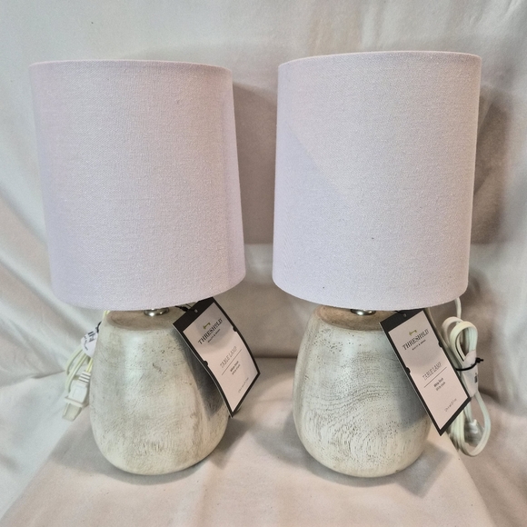 2 Pack - Beige Threshold Table Lamps - Picture 1 of 10